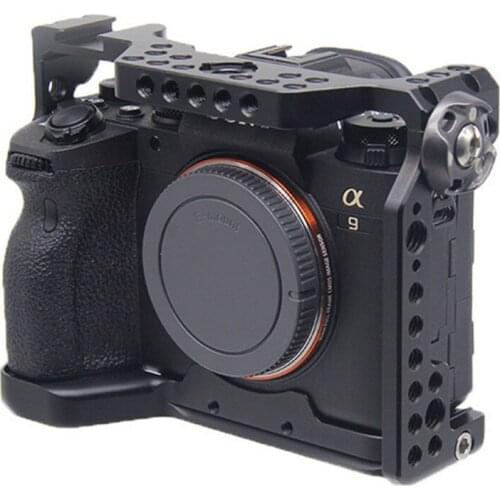 Protective Cage for Sony A9 II Alpha Camera Quick Release Camera Case with Hot Shoe Mount Shooting Video Film Making Stabilizer