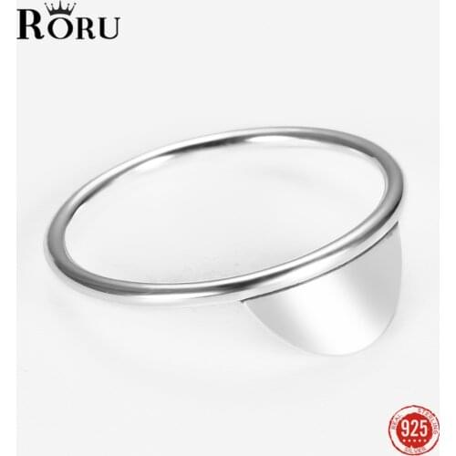 Pure 925 Sterling Silver Rings for Women Peaked Pattern Thin Simple Ring Jewelry Gift To Friends Young Fashion Geometries Design