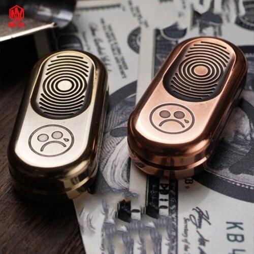 1PCS Push Plate Brass Metal Pop Coin Portable Adult Play Decompression Toy Adult Release Decompression