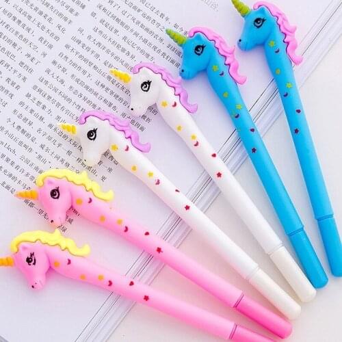 1PCS New Lovely Cartoon Teenage Girl Star Spot Pony Gel Pen Student Stationery Novelty Gift School Material Office Supplies