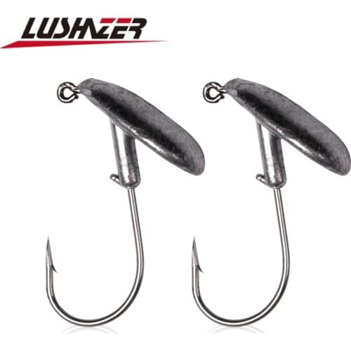 1pcs LUSHAZER Fishing Jig head hooks 3.5g 5g 7g 10g fishing hook lead soft worm Fishing Hook Lead head for soft Lures fishhook