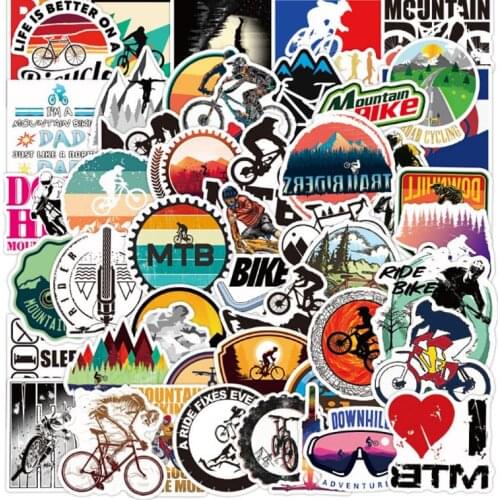 10/30/50Pcs/Set Mountain Bike For Snowboard Laptop Luggage Fridge Car- Styling Vinyl Decal Home Decor Stickers
