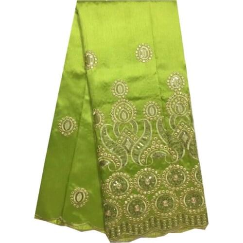 2018 African George Lace Fabric Indian Lace Fabric With Blouse For Nigeria Wedding Dress Silk Lace Fabric zgl3-33