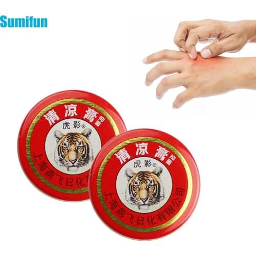 3Pcs 3g Tiger Balm Summer Mosquito Bites Cooling Oil Refresh Pain Headache Cool Cream Relieve Itching Pain Relief Ointment