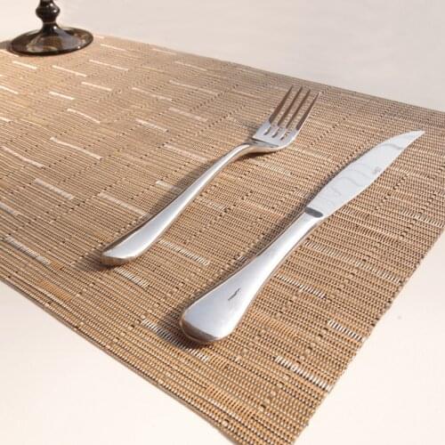 4pcs/Set Dinner Placemat Minimalist Table Mat Bowl Pad Coasters Waterproof Table Cloth Slip-resistant Pad Home Decor 45x30cm