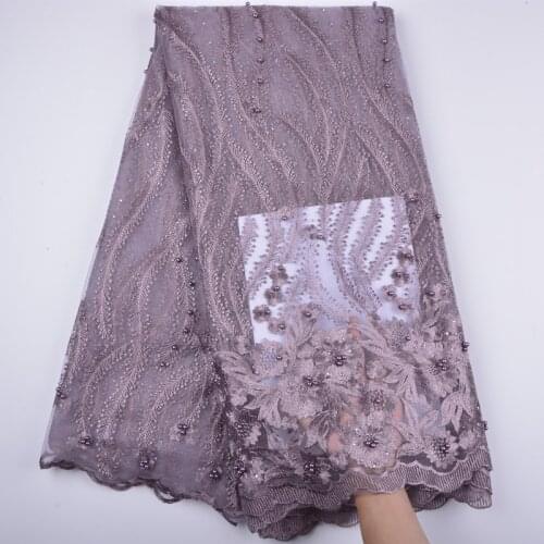 African Lace Fabric 2018 Embroidered Nigerian Laces Fabric Bridal High Quality French Tulle Lace Fabric For Wedding Party A1300