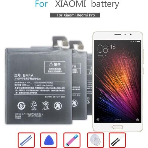 BM4A 4000mAh Battery for Xiaomi Hongmi Redmi Pro RedmiPro Mobile Phone