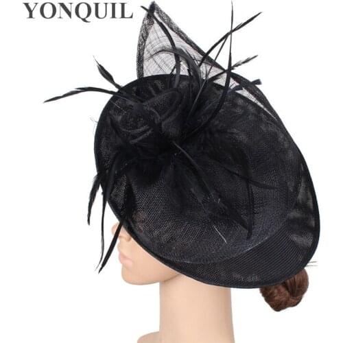 Big Kenducky Derby Hat Women Fascinators Chapeau Party Flower Millinery Caps Women Ladies Female Elegant Feathers Chapeau Race
