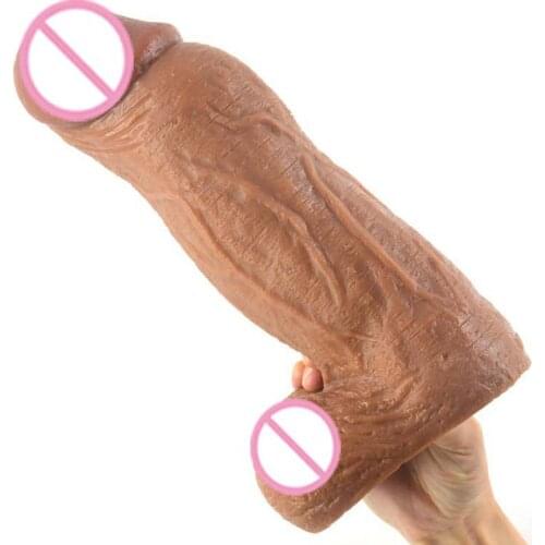 8cm In Diameter Large Dildo PVC Strong Friction Female Masturbation Sex Toys Vaginal Orgasm Sex Products Butt Plug Gay Sex Toys