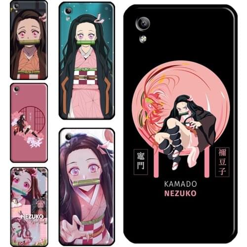 Demon Slayer Kamado Nezuko Anime Case For Vivo V17 Neo S1 Y1S Y12 Y17 Y20 Y30 Y50 Y70 Y91C V11i Y11 2019 V20 SE Back Cover