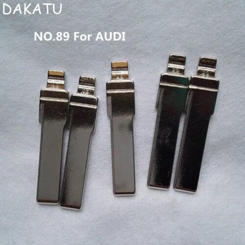 DAKATU 89# Replacement Flip Remote Key Blade Car Key blank For Audi A6L Remote Key NO.89