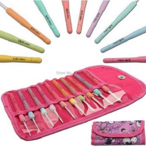 DHL 50set 10Pcs/set Soft Multicolor crochet set