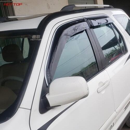 For Honda CRV 2003-2006 Windows Visor Car Window With Bright Strip Side Window Deflector Decoration