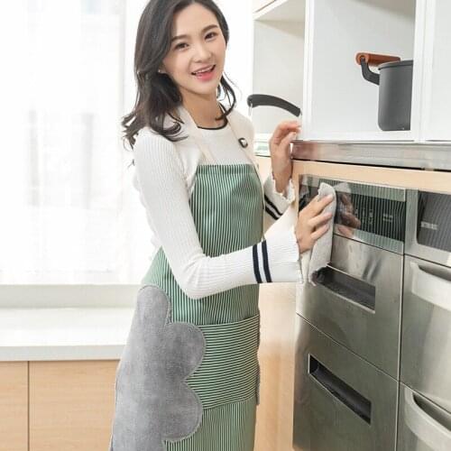 1PC Hand Wip Apron Japanese Style Wipeable Adjustable Waterproof Oilproof Cook Gown Kitchen Cooking Baking Apron Household Good