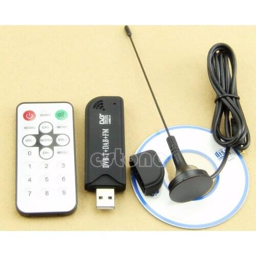Hot New RTL2832U+R820T USB2.0 Digital DVB-T SDR+DAB+FM HDTV TV Tuner Receiver Stick