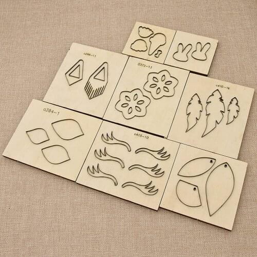 Cute Rabbit Ear Flower Leaves Shape Cutting Dies Steel Punch Cutting Wood Mold For Handmade Leather Crafts DIY Making Tools