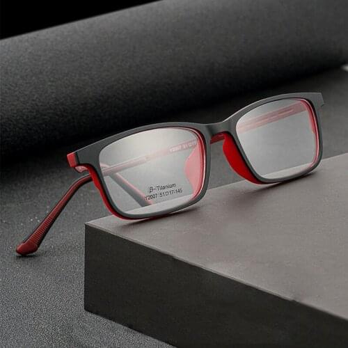 2021 Fashion Men Women Optical Glasses Frame Super Light TR90 Titanium Eyeglasses Frame Business Computer Eyewear Frame