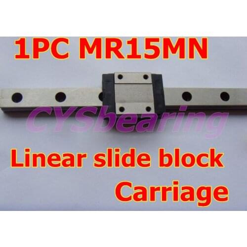 MR15MN slide block,miniature linear block bearing,linear carriage for CNC router XYZ table