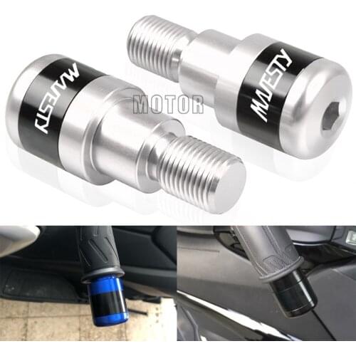For Yamaha Majesty 400 2004-2011 2005 2006 2007 2008 2009 Motorcycle Handlebar Ends Handle Bar Grips End Protector Majesty400