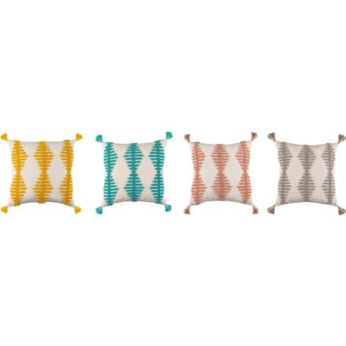 Tassels Cushion Cover Pillowcase Solid Pillow Case Decor Soft Throw Pillows Room Pillow Cover Decorative for Couch Bed Home Sofa