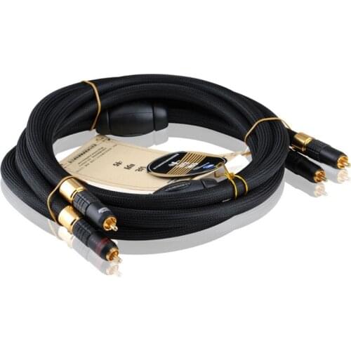 2021 New Choseal 1 pair AA-5401 Audiophile 6N OCC HIFI Cable Analog Audio Signal Cable RCAtoRCA Cable 1.5m