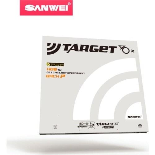 Sanwei TARGET Europe 40+ (National 40+) FX Table Tennis Rubber for Plastic Balls with Sponge Ping Pong Rubber