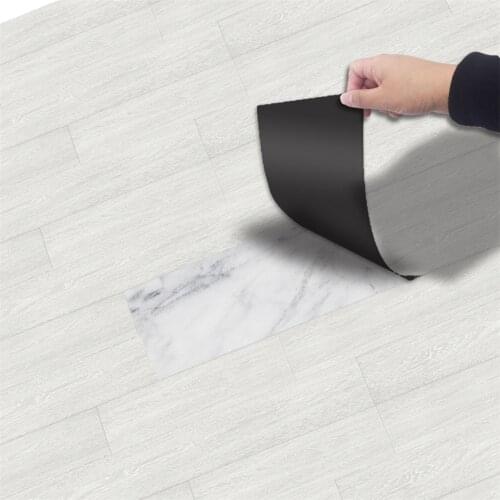 Gray Wood Grain Thicken Floor Sticker Vinyl Waterproof Wallpaper Home Design Living Room Bedroom Self-adhesive Wall Mural Decals