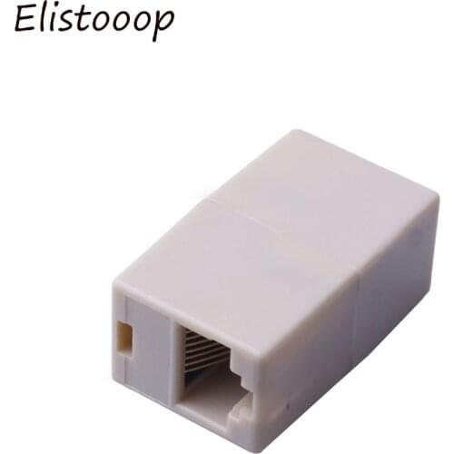 2PC Network Ethernet Dual Straight Head Lan Cable for Joiner Coupler RJ45 CAT 5 5E 6 6a Extender Plug Network Cable Connectors