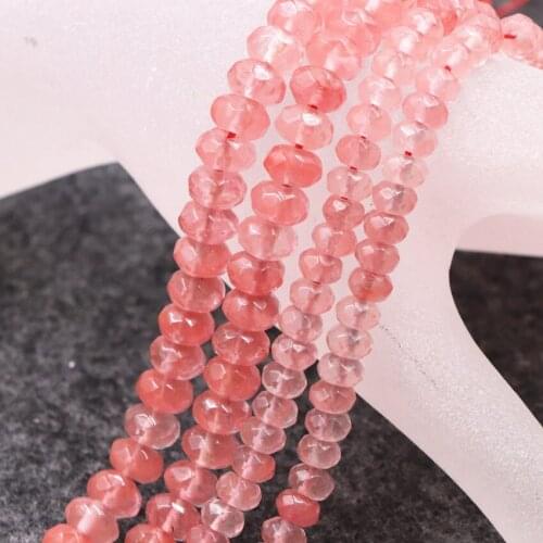 Strand 15" Loose Beads for Jewelry Making Watermelone Tourmaline Crystal Stone DIY Necklace Bracelet Faceted Abacus Finding B224