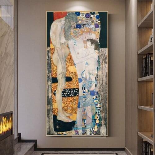 The Three Ages of Woman 5D Diy Diamond Painting Gustav Klimt Famous Art diamond embroidery Pictures for room DecorationsZP-2333