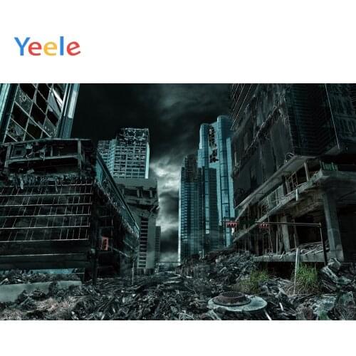 Halloween Backdrop City Ruins Scene Backdrops Backgrounds Vinyl Photography Background For Photo Studio Photophone Photocall
