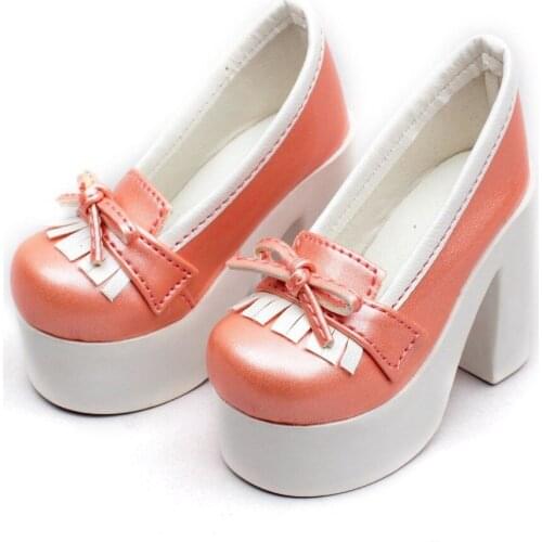 [wamami] 55# Pink 1/4 MSD DOD BJD Dollfie High-Heels Synthetic Leather Shoes
