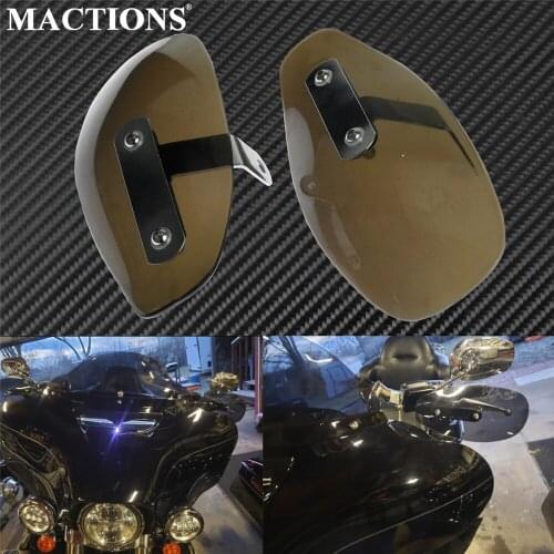 Motorcycle Hand Guard Wind Deflector Shield Protector Handguard 10mm Smoke For Harley Choppers Crusiers Touring Dyna Softail XL
