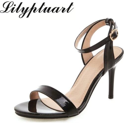 2020 summer open toe womens sandals feet nude with round head super high heel womens shoes rubber sole high heel womens sand