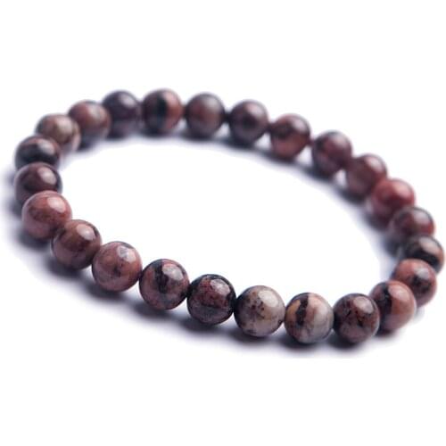 8mm Genuine Natural Purple Sugilite Crystal Beads Women Lady Fashion Gems Stone Jewelry Stretch Bracelet