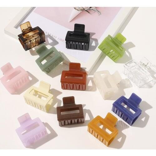 1Piece Square Acetate Acrylic INS Korean Hair Clips Girls Hairpins Crab Claws Clamp Hair Accessories for Women Grips