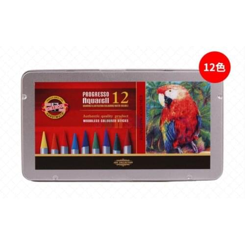 12pc/set woodless color pencil lapis de cor water soluble drawing pencil Koh-I-Noor art supply painting pencil