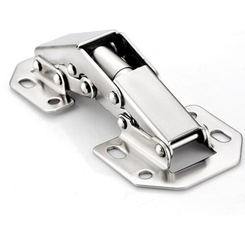 5pcs 90 Degree 3-4Inch Hole Cabinet Hinge Cabinet Door Soft Closing Hinge Hydraulic Buffer Hinge Furniture Hardware Tool E11973