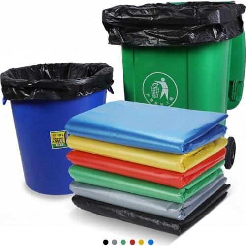 50 Pieces 60x80cm Plastic Waste Storage Bag Large Trash Refuse Bag Home Supplies