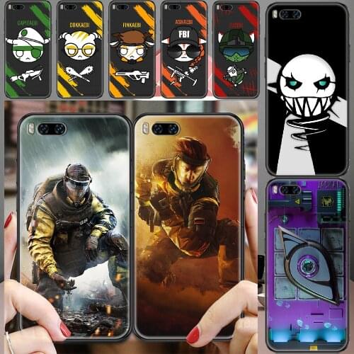 Rainbow six siege Game Phone case For Xiaomi Mi Max Note 3 A2 A3 8 9 9T 10 Lite Pro Ultra black painting cover 3D funda silicone
