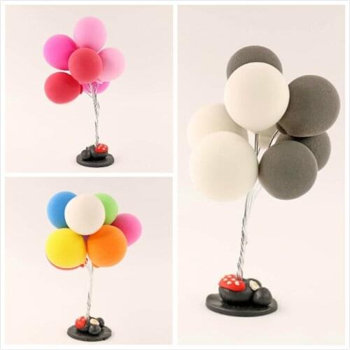 G05-X5064 children baby gift Toy 1:12 Dollhouse mini Furniture Miniature rement a bunch of colorful balloons