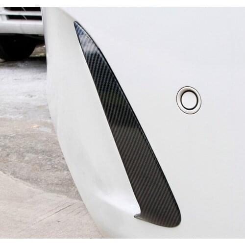 For Benz C Class W205 C43 C63 Amg Carbon Fiber Look Rear Bumper Air Vent Cover 2014-2019 2Pcs
