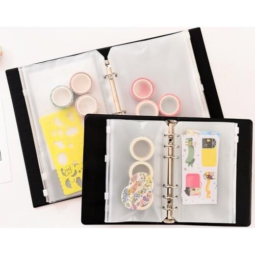 Sticker Storage Book Loose-leaf Creative Japanese Sticker Tape Handbook Storage Book Data Storage Book Bill Storage Loose-leaf