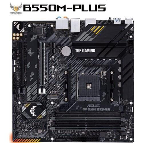 Used ASUS TUF GAMING B550M-PLUS Motherboard Socket AM4 DDR4 For AMD B550M B550 Original Desktop PCI-E 4.0 m.2 sata3 Mainboard