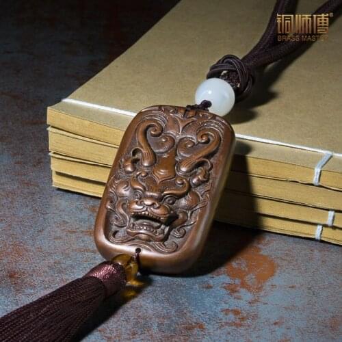 Copper copper master hand pieces "dragon was Swiss hand pieces (copper)" Home Furnishing jewelry crafts
