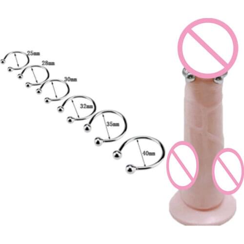 Stainless Steel Glans Ring Cock Rings Male Delay Ejaculation Chastity Device Adult Products Penis Ring Sex Toys