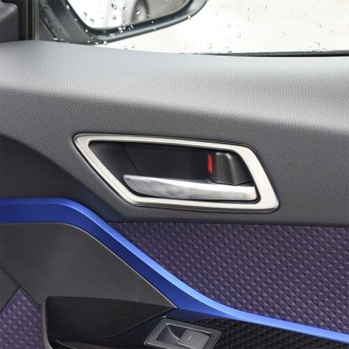 My Good Car Car Styling Interior Inner Door Handle Trim Door Bowl Protection Cover Sticker for Toyota C-HR CHR 2016-2018 Parts