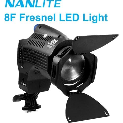Nanguang 8F Focusable Fresnel LED Light 8W Professional Photography Lighting 5600K for Photo Studio Outdoor Video