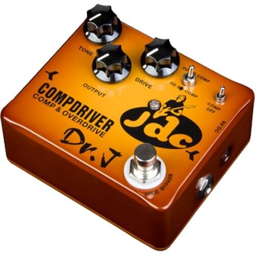 JOYO Dr J D-JDC COMPDRIVER Jose de Castro Signature Overdrive and Compressor Effect Guitar Pedal with Guitar Pedal Connector