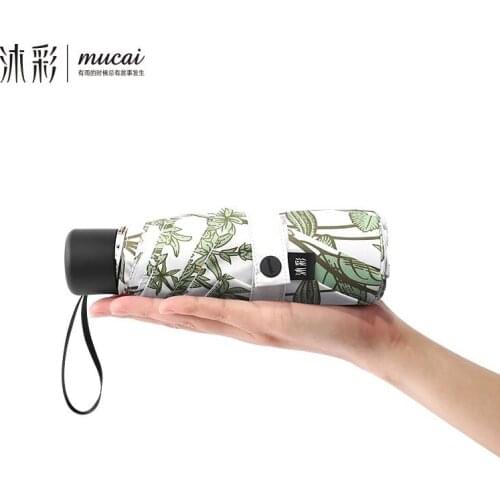 Sunscreen UV protection umbrellas umbrellas umbrellas black plastic folding umbrellas rain umbrella Three-fold Umbrella SF06